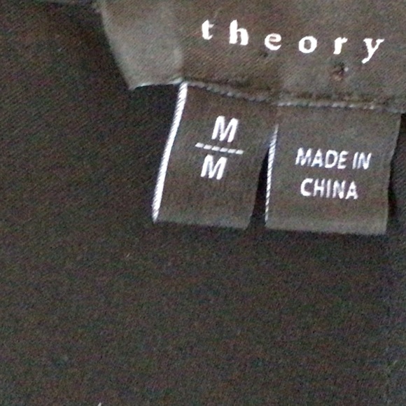 Theory black silk V neck Tunic/Blouse, Medium - Picture 8 of 8